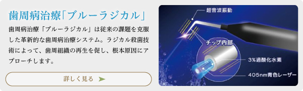 歯周病治療「ブルーラジカル」